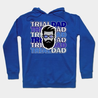 father's day 2024 trial bike dad racing motor sport daddy Hoodie